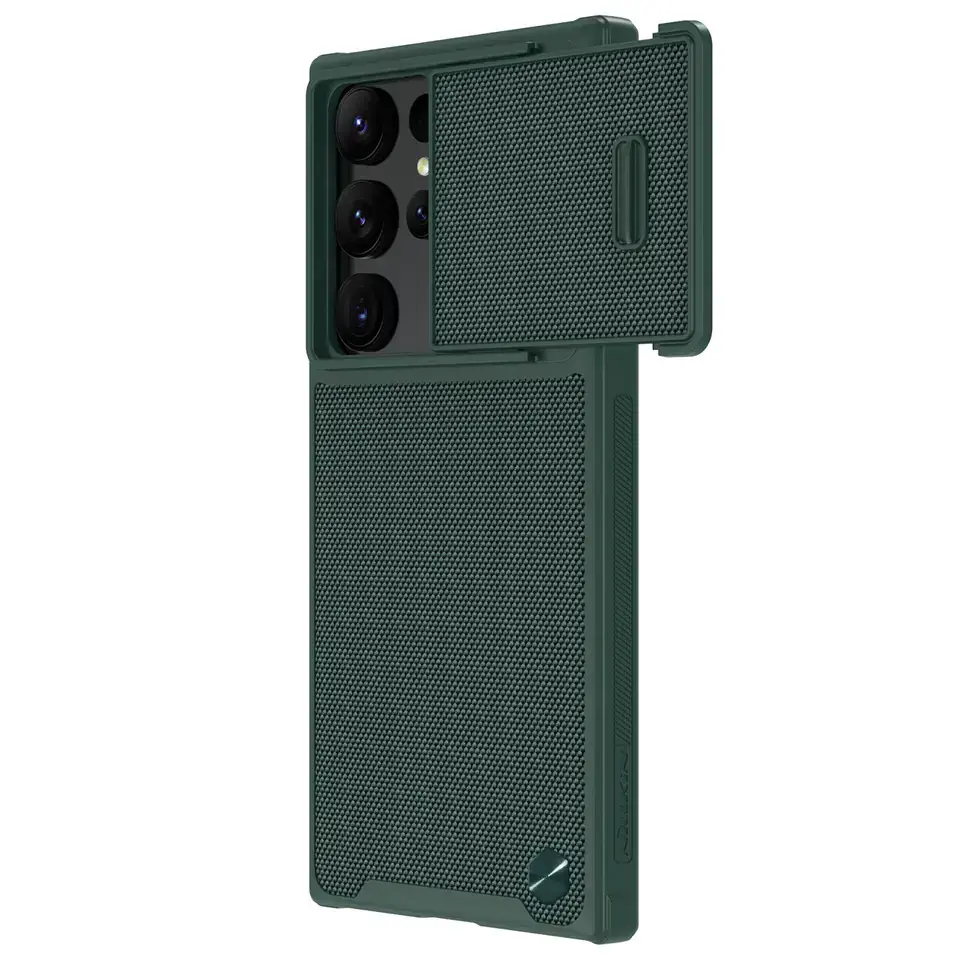Защитный чехол Nillkin Textured S для Samsung Galaxy S22 Ultra с защитой камеры, зелёный