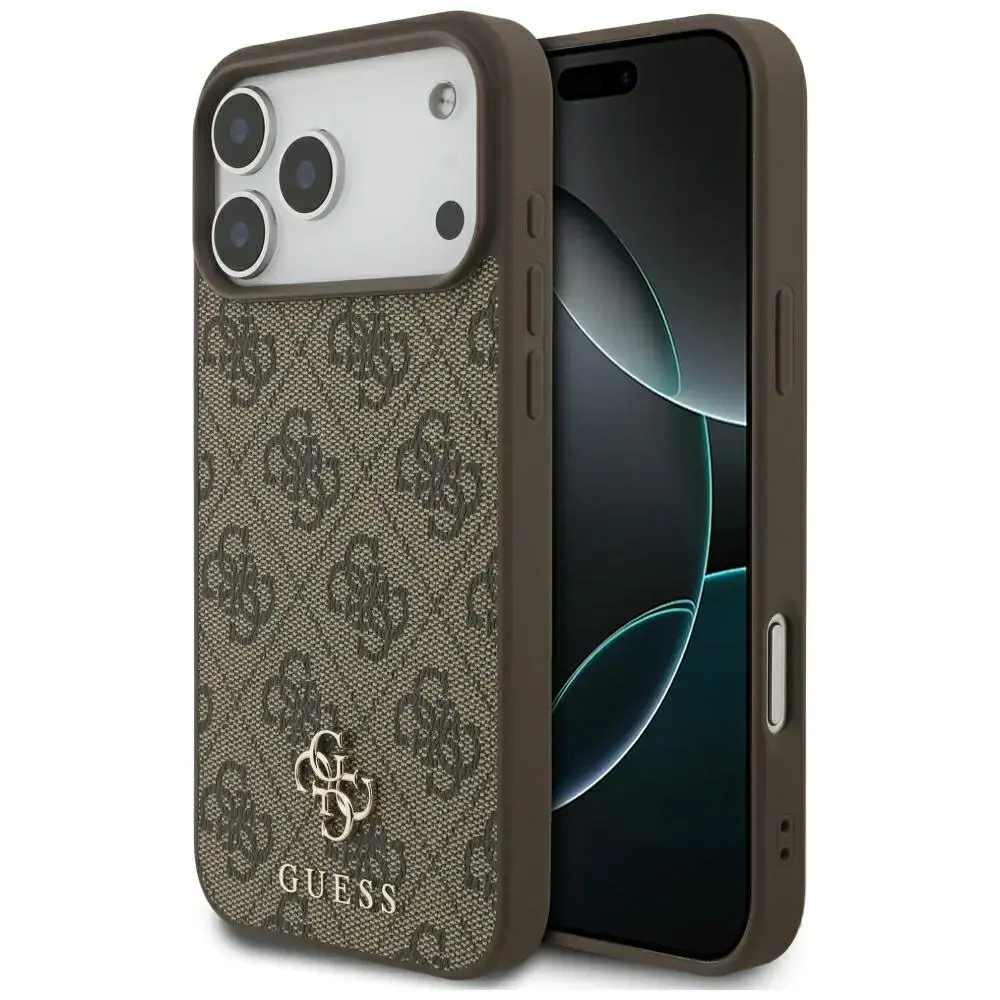 Guess 4G Small Classic Logo MagSafe Case for iPhone 17 Pro Max / 18 Pro Max - Brown