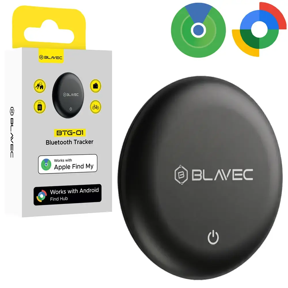Blavec Tracker GPS Tag BTG-01 - Bluetooth Dual Apple & Android (BTBTG01-B) black