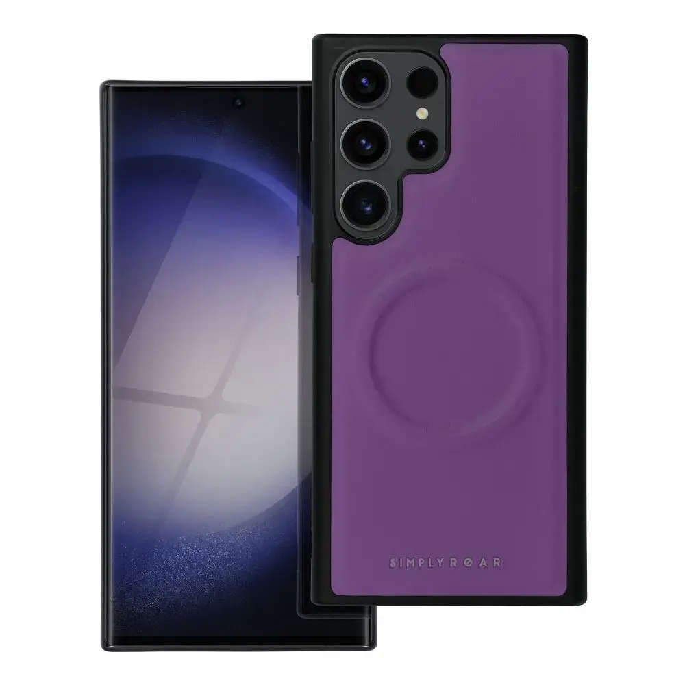 Roar Mag Morning phone case with MagSafe support for Samsung Galaxy S23 Ultra (S918) purple