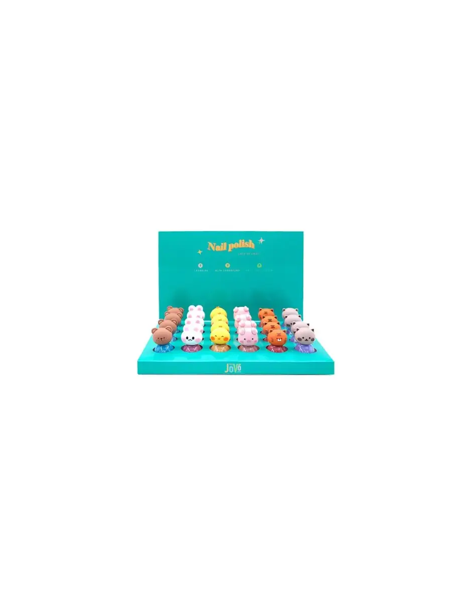 JOVO DISPLAY NAIL POLISH ANIMALS JUNIOR EXPOSITOR 24 UDS