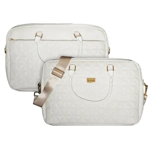 Wonder Briefcase Laptop 15-16 inches pico quilted beige