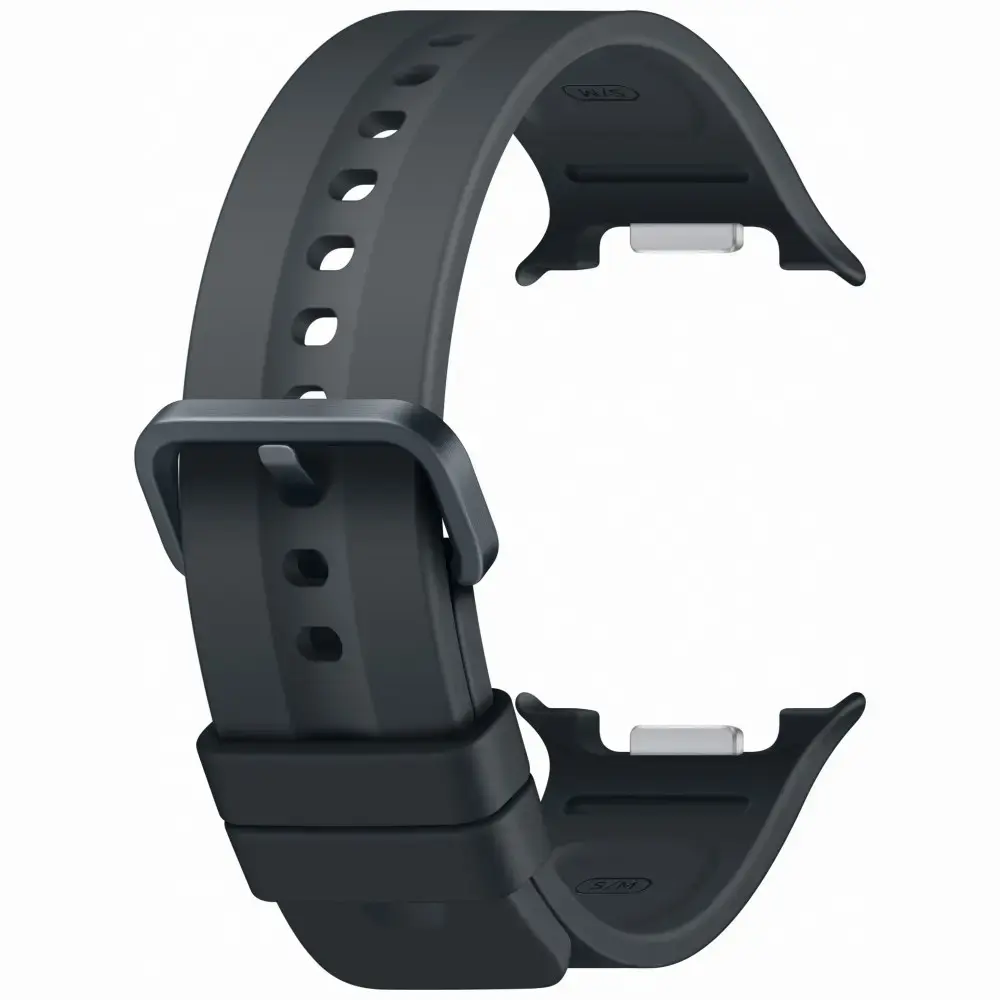 Samsung Sport viedpulksteņa siksniņa priekš Galaxy Watch 9 S/M | silikons | melna