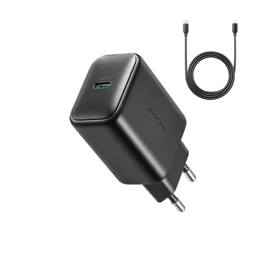 Joyroom JR-TCF23 tīkla lādētājs | 25W | PD, PPS | USB-C | ar USB-C uz USB-C vadu komplektā | melns