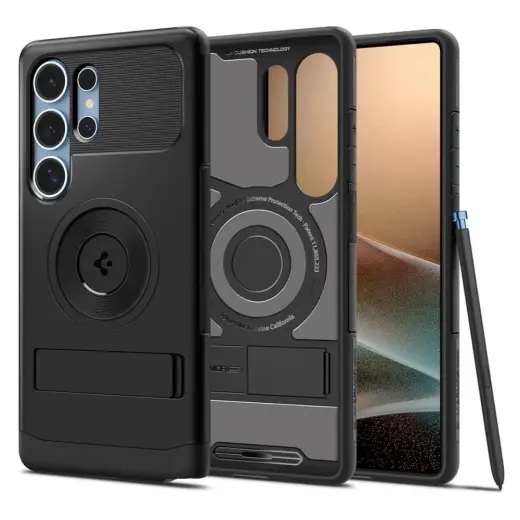 Spigen Slim Armor Mag phone case with MagSafe support for Samsung Galaxy S25 Ultra (S938) black