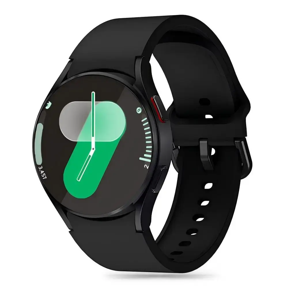 Tech-Protect ремешок для умных часов Samsung Galaxy Watch 4/5/5 Pro/6/7/FE | силиконовый | чёрный