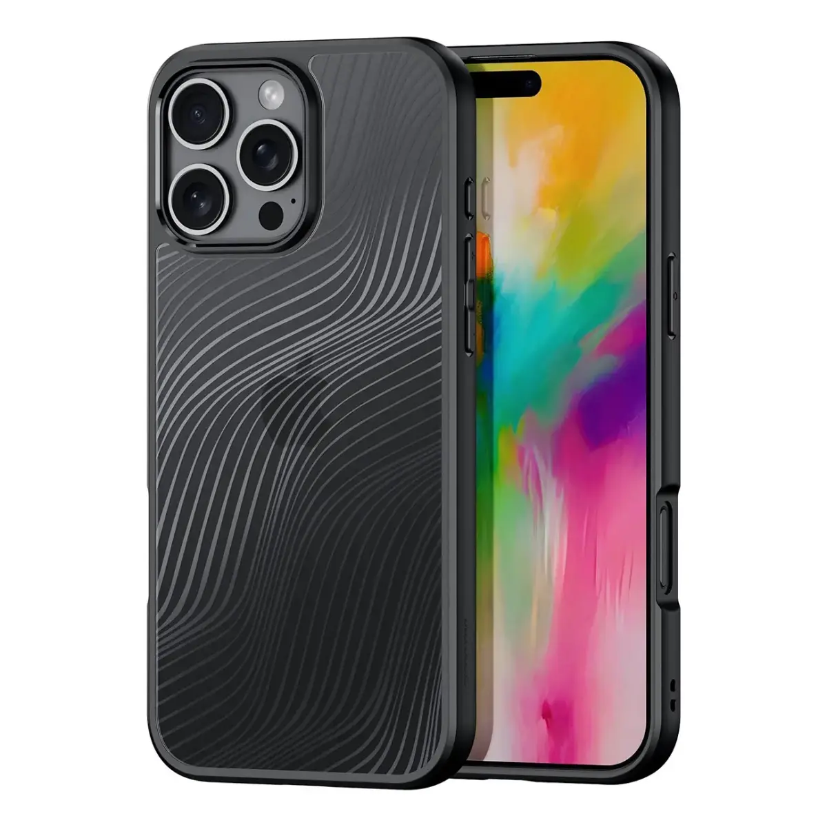 Dux Ducis Aimo telefoni ümbris iPhone 16 Pro Max must