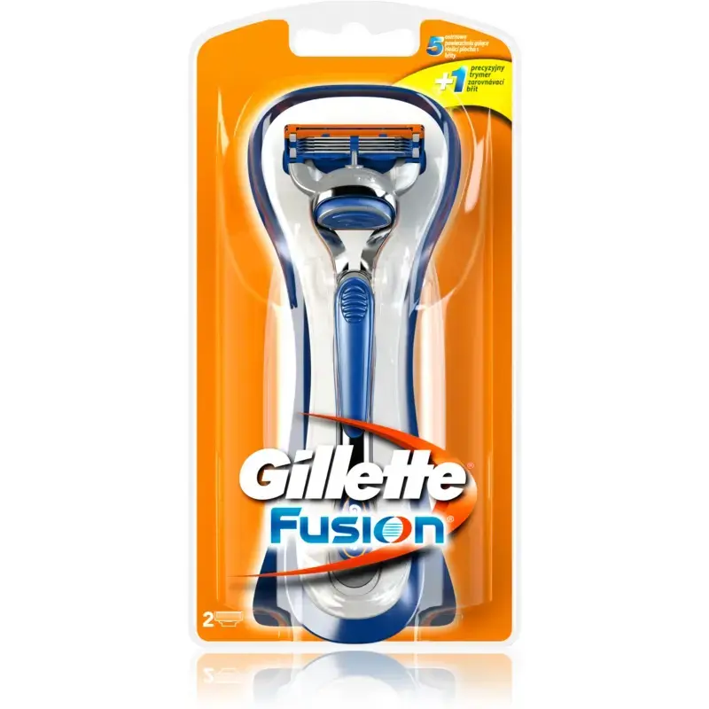 Gillette Fusion - Shaver + 2 Replacement Heads