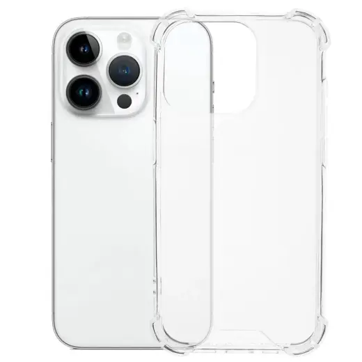 Fusion anti shock 1.5mm phone case for iPhone 15 Pro transparent
