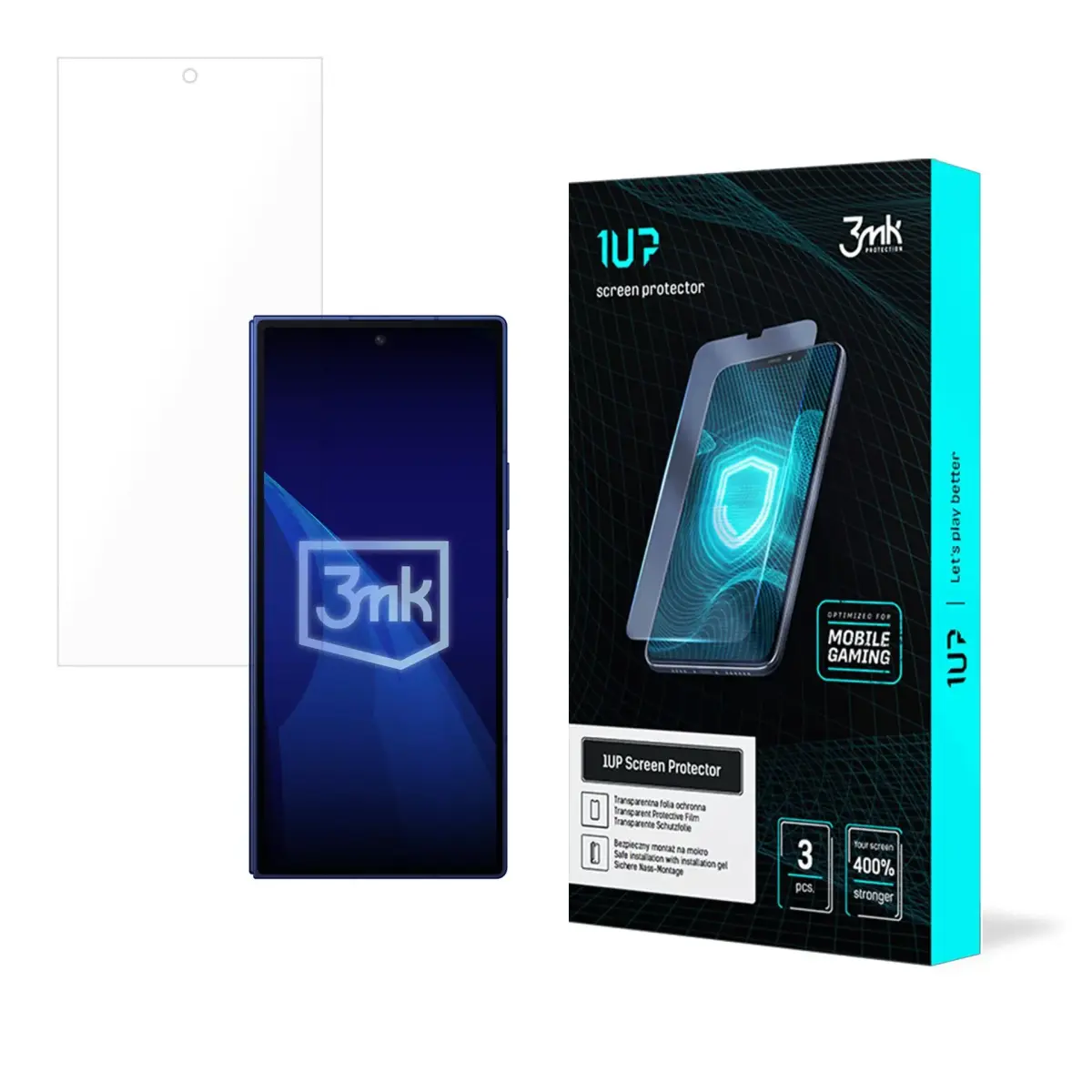 3mk 1UP aizsargplēve telefona ekrānam Samsung Galaxy Z Fold 7 (F966) (3 gab.)