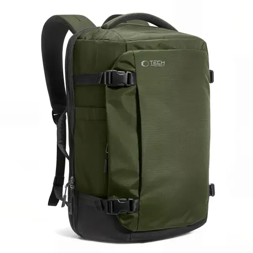 TECH-PROTECT DEFENDER S70 RYANAIR & WIZZAIR TRAVEL LAPTOP CABIN BACKPACK 24L 40x30x20 MILITARY GREEN