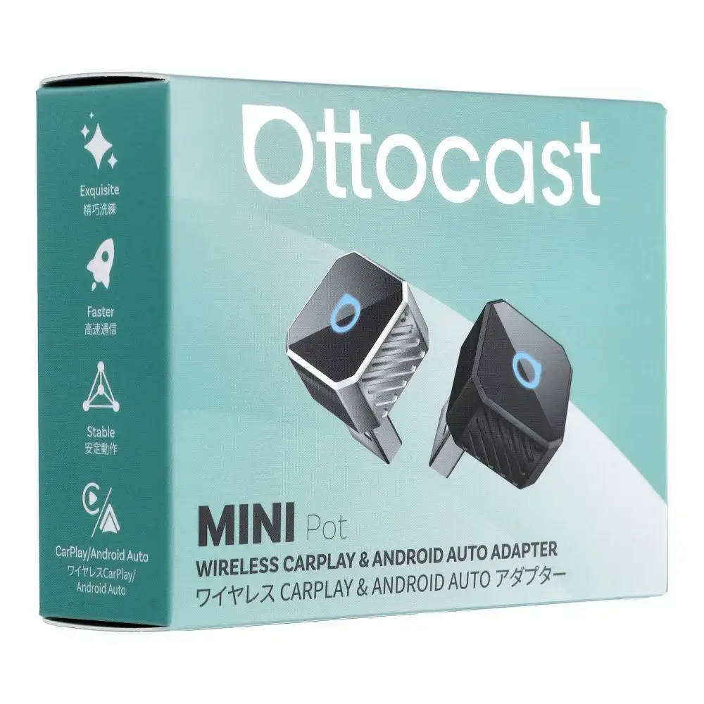 Wireless car adapter (CarPlay, Android Auto) OTTOCAST Mini Cube T3 black