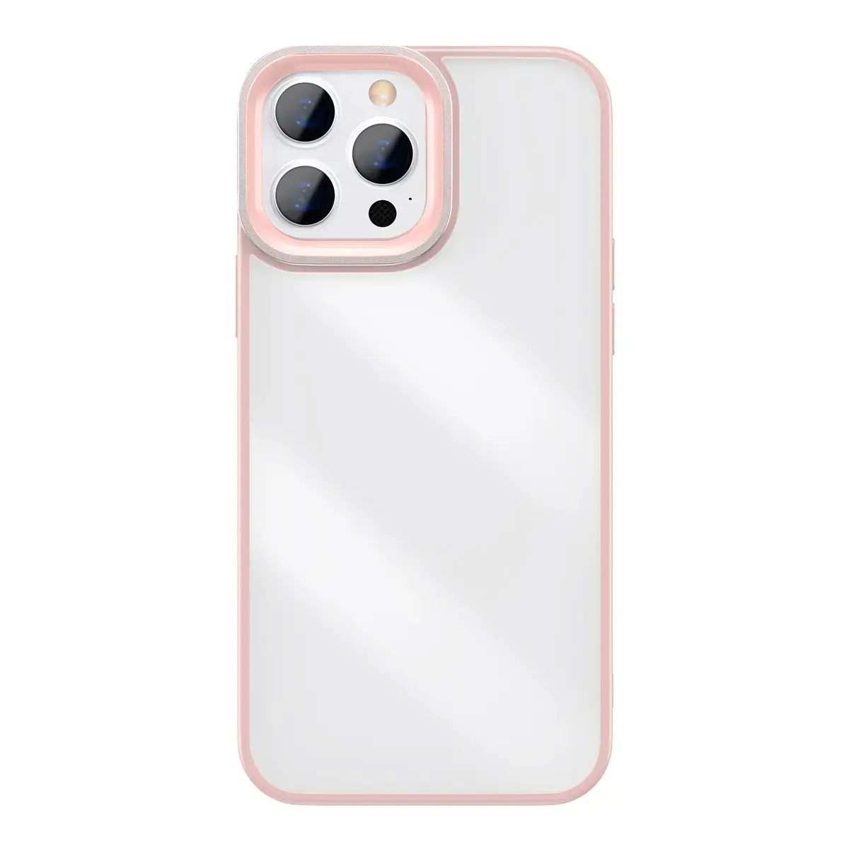 Baseus Crystal phone case for iPhone 13 Pro pink