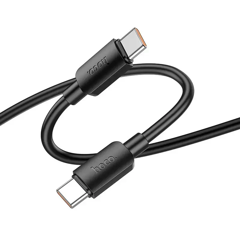 Hoco X96 datu pārraides un uzlādes vads | USB-C uz USB-C | PD | 100W | 1m | melns