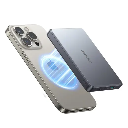 Joyroom JR-PBM08 Pro ārējais akumulators (powerbank) | 10 000 mAh | 22.5W | USB-C, MagSafe | pelēks