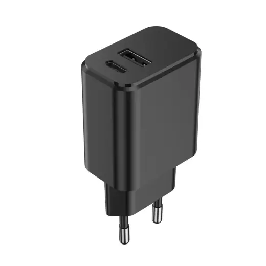 Setty charger зарядное устройство | 20W | USB-A, USB-C | черное