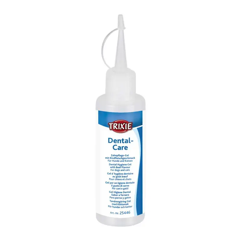 Zobu gēls dzīvniekiem - Trixie Dental hygiene gel with beef flavour, dog/cat. 100 g