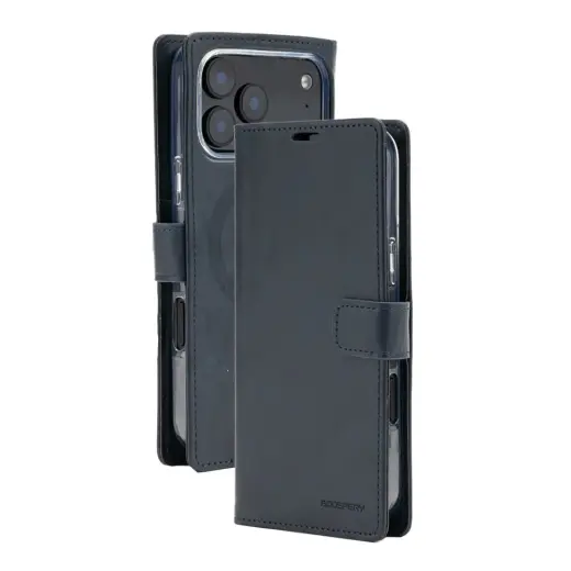 Mercury BlueMoon Diary MagSafe Case for iPhone 17 Pro Max / 18 Pro Max Navy Blue