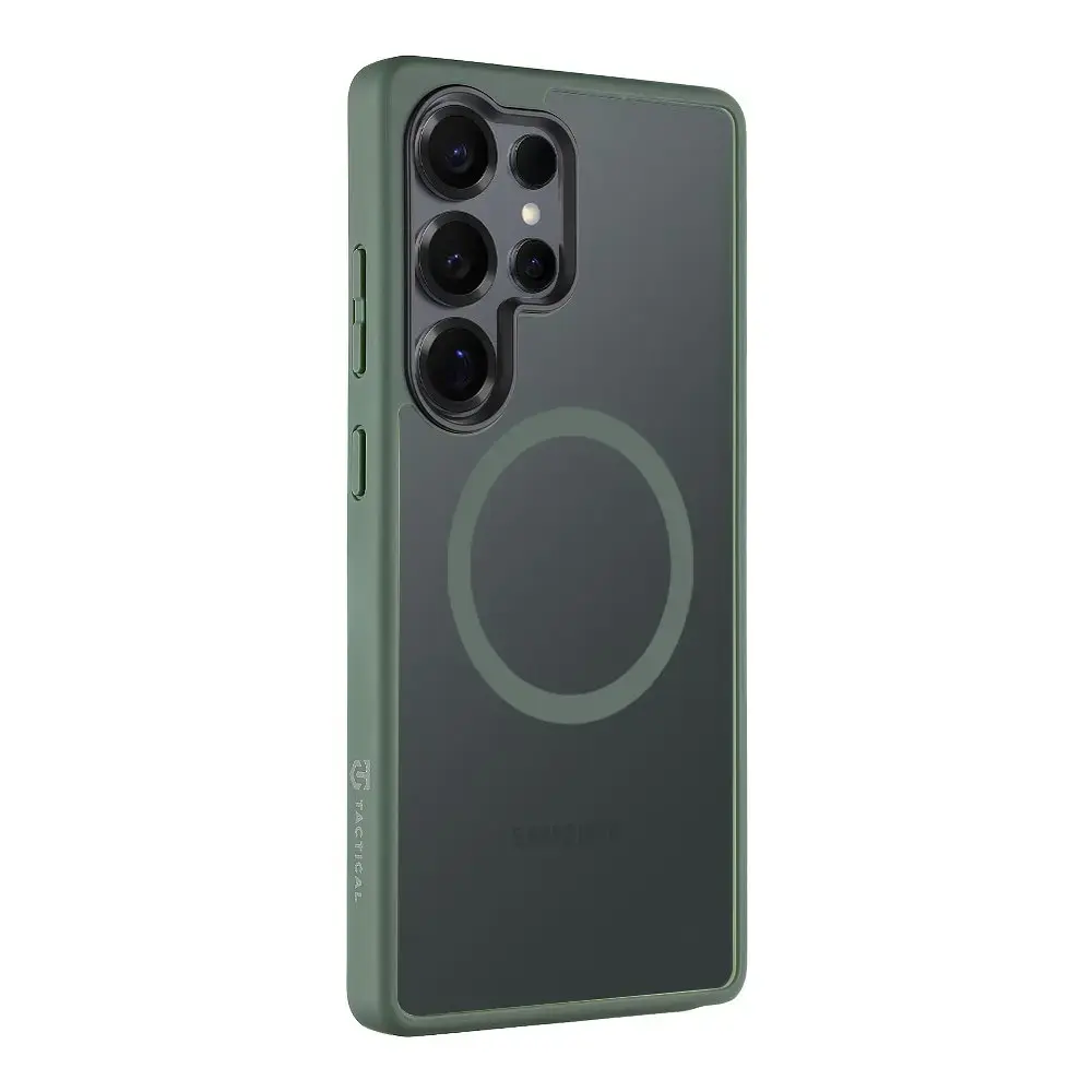 Tactical MagForce Hyperstealth чехол с поддержкой MagSafe для телефона Samsung Galaxy S25 Ultra (S938) зелёный