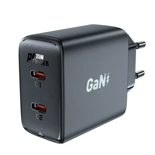 Acefast A49 зарядное устройство | 35W | GaN, PD | USB-C | черное