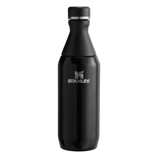 Termopudele The All Day Slim Bottle 0,35L glancēti melna