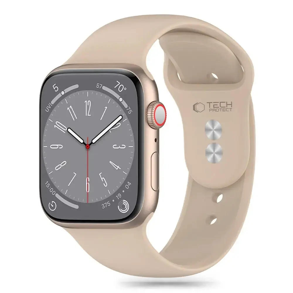 Tech-Protect ремешок для умных часов Apple Watch 4/5/6/7/8/9/SE (38/40/41 mm) | силиконовый | коричневый