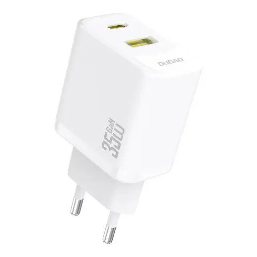 Зарядное устройство Dudao A27 MaxC | 35W | PD, GaN | USB-C, USB-A | белое