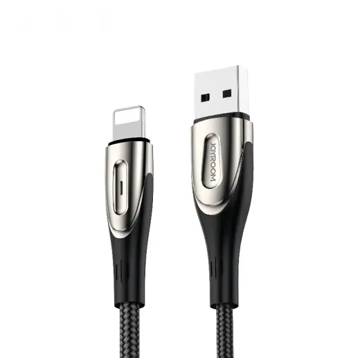 Joyroom Sharp S-M411 datu pārraides un uzlādes vads | USB-A uz Lightning | 12W | 3m | melns