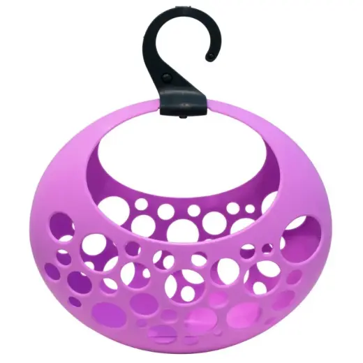 Basket for laundry tongs Love lilac 29x13x31cm