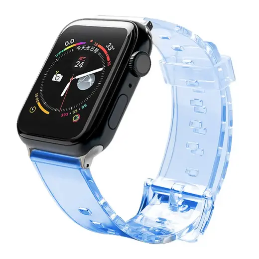 Fusion Accessories Fusion Light išmaniojo laikrodžio dirželis Apple Watch 2/3/4/5/6/7/SE (42/44/45 mm) | silikoninis | mėlynas