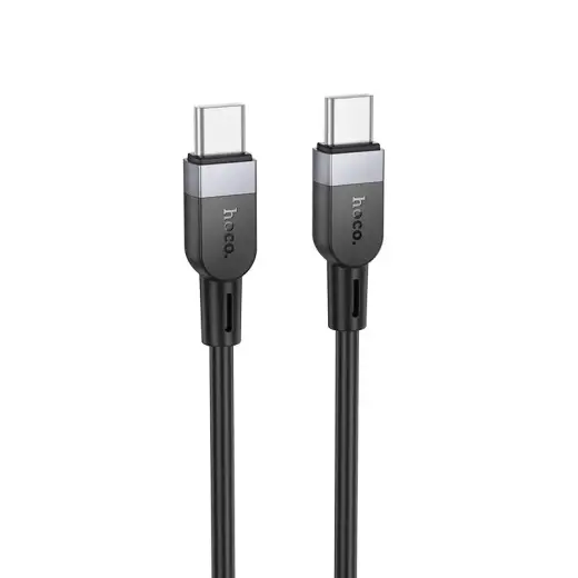 Hoco X109 datu pārraides un uzlādes vads | USB-C uz USB-C | 60W | 2m | melns