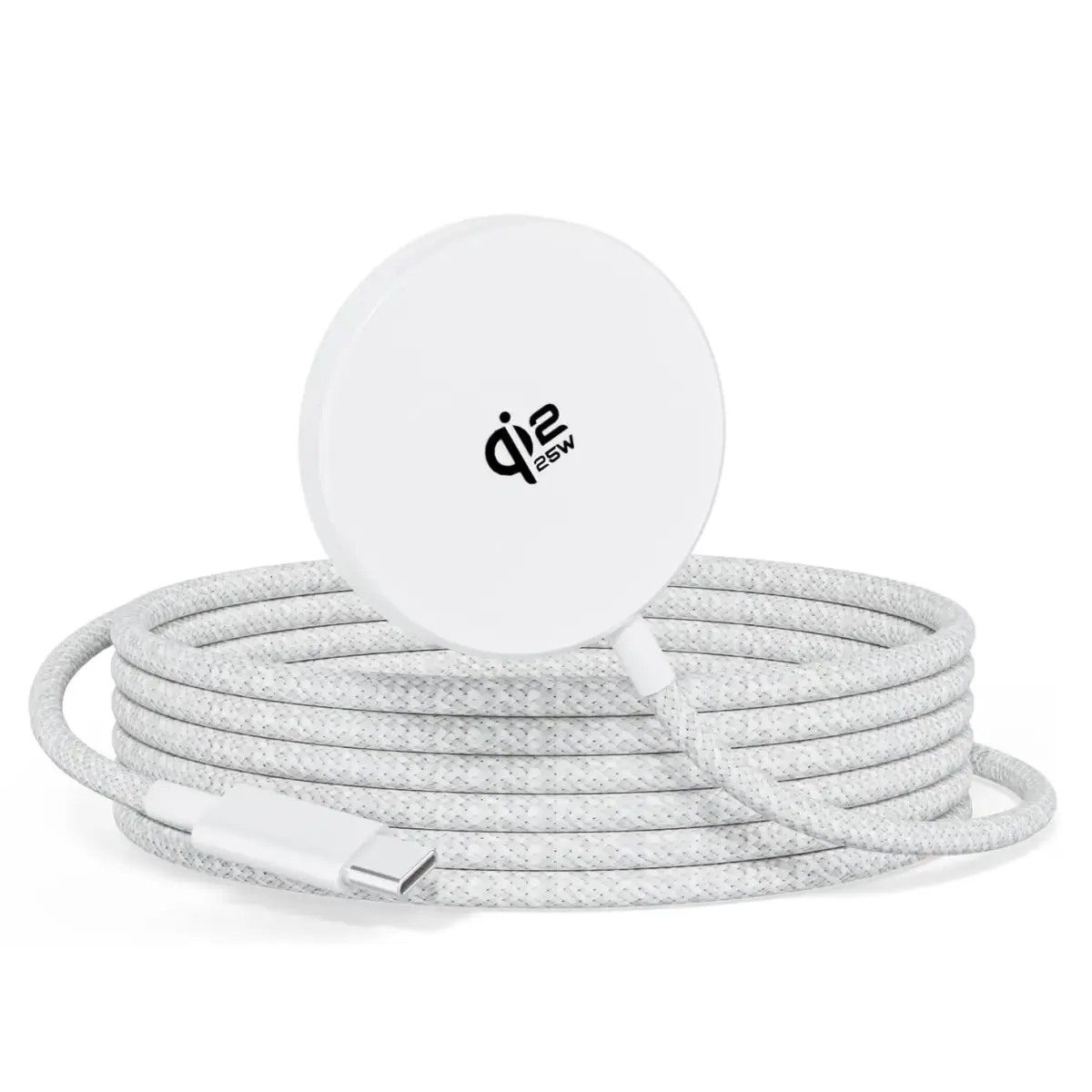 XO JH025 bezvadu lādētājs | Qi 2.2 | Saderīgs ar MagSafe | 25W | balts