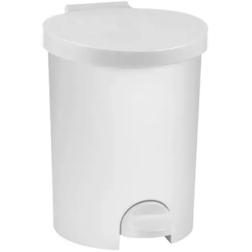 Pedal bin 15L 33.5x27.5x36.2cm white