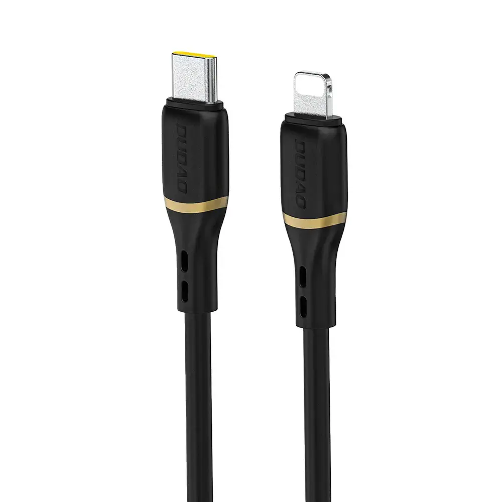 Dudao L25X datu pārraides un uzlādes vads | USB-C uz Lightning | 30W | 1m | melns