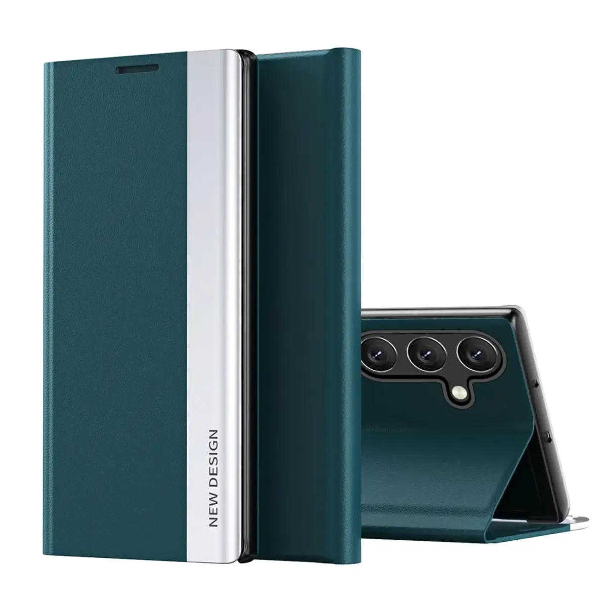 Fusion Sleep PRO book type phone case for Samsung Galaxy A26 5G (A266) green