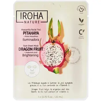 Iroha Dragon Fruit Face Sheet Mask - Rozjasňující maska 20ml