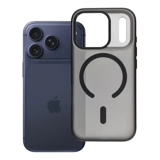 Case for iPhone 17 Pro / 18 Pro Flexline Mag Cover compatible with MagSafe black