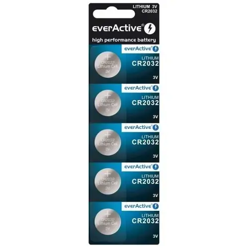 EVERACTIVE CR2032-5BB BLISTERA IEPAKOJUMĀ 5GB.