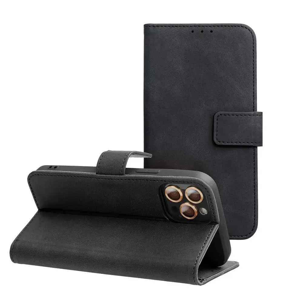 Tender knyginio tipo telefono dėklas Samsung Galaxy A27 5G (A276) juodas