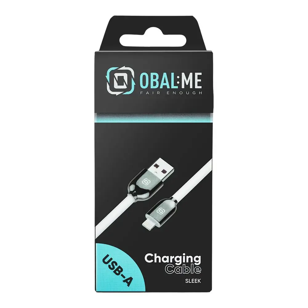 OBAL:ME Sleek провод для передачи данных и зарядки | USB-A на Lightning | белый