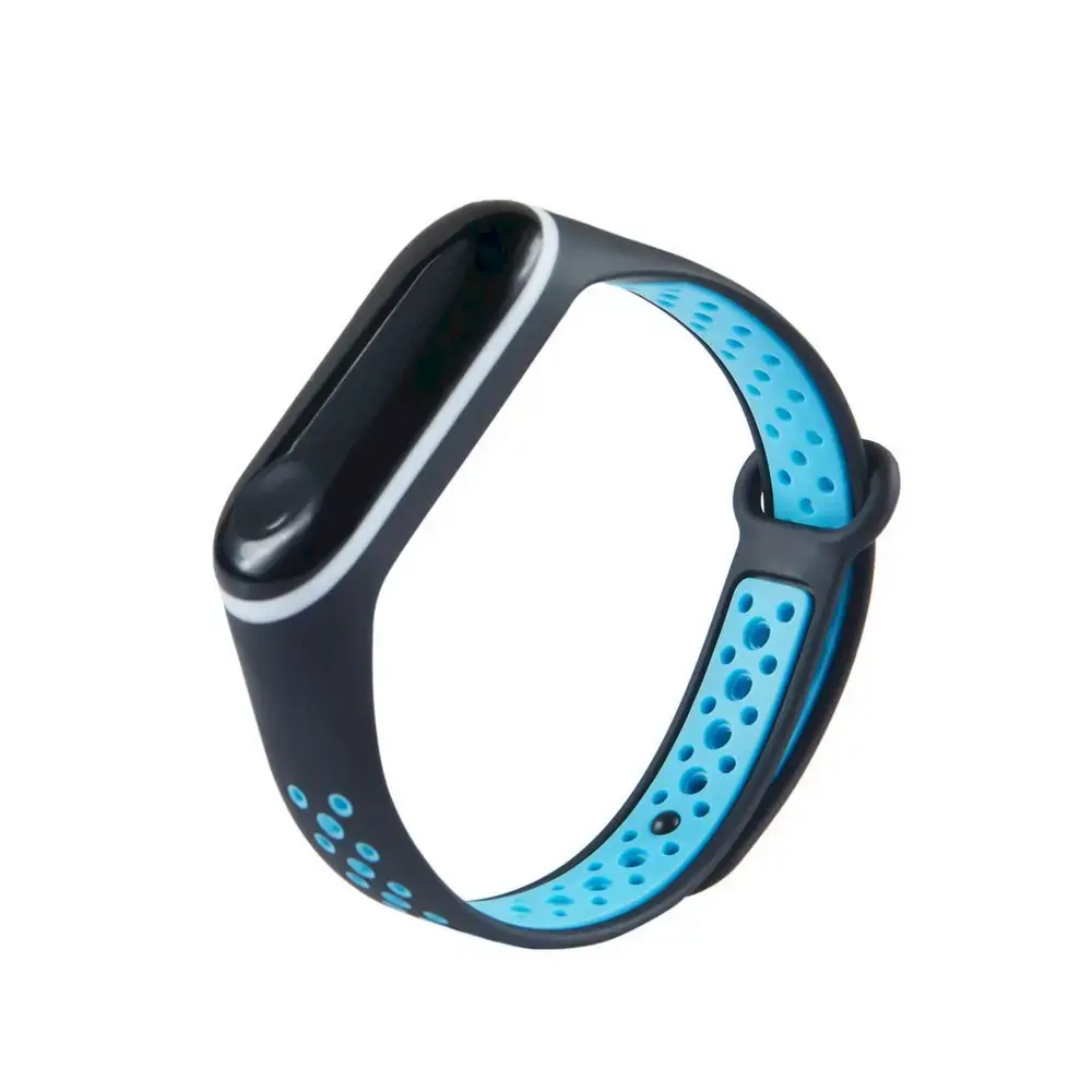 Fusion Accessories Dots smartwatch strap for Xiaomi Mi Band 3/4 | blue
