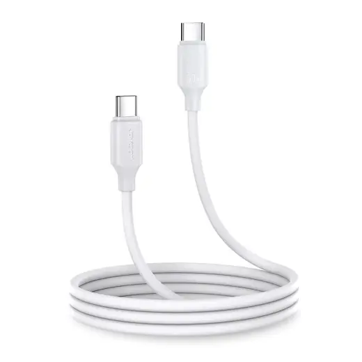 Joyroom S-CC060A9 datu pārraides un uzlādes vads | USB-C uz USB-C | 60W | 1m | balts
