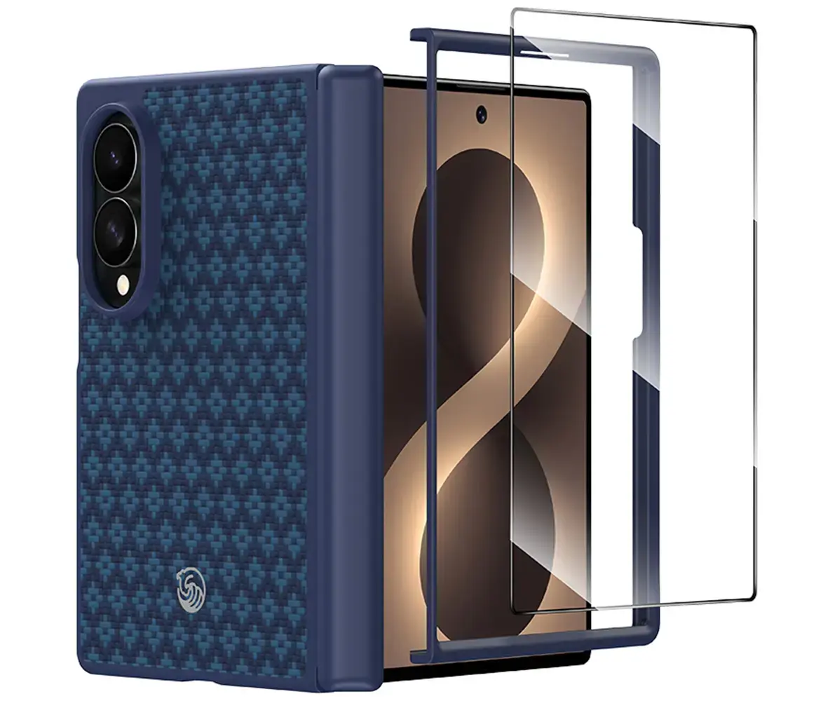 Benks Magnetic Armor Grid Pro Grand Combo phone case with MagSafe support for Samsung Galaxy Z Fold 8 (F971) blue