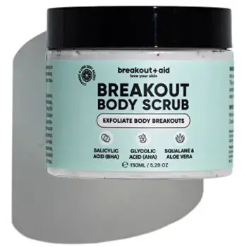 Breakout+aid Body Scrub - Tělový peeling na pokožku se sklonem k akné 150ml