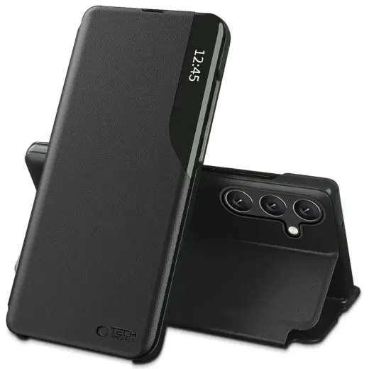 TECH-PROTECT Smart View knyginio tipo telefono dėklas Samsung Galaxy A37 (A376) juodas
