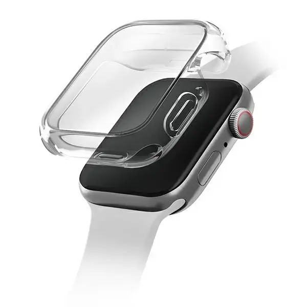 UNIQ Garde viedpulksteņa maciņš (apvalks) priekš Apple Watch (45 mm) | caurspīdīgs