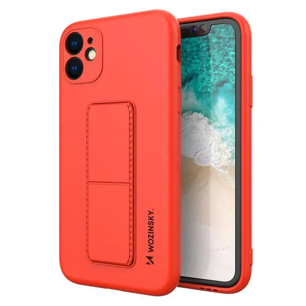 Wozinsky Kickstand Case чехол с подставкой для телефона iPhone 12 красный