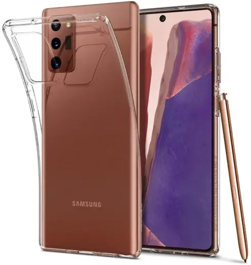 Fusion Ultra Back Case 2 mm Izturīgs Silikona Aizsargapvalks Priekš Samsung N980 Galaxy Note 20 Caurspīdīgs
