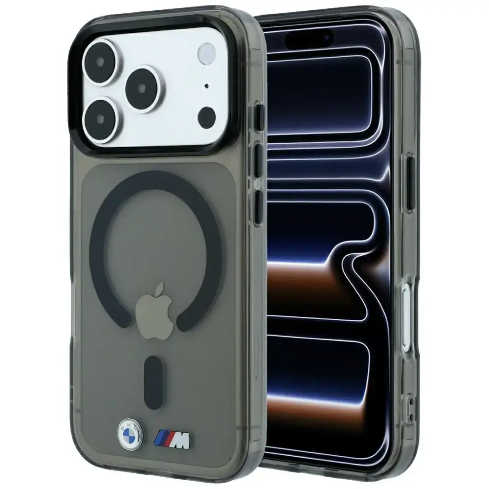 BMW M IML Glossy Metal Logo & Trims чехол с поддержкой MagSafe для телефона iPhone 17 Pro | iPhone 18 Pro чёрный