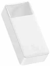 Baseus Bipow ārējais akumulators (powerbank) | 30000 mAh | 15W | USB-A, USB-C, Micro USB | balts